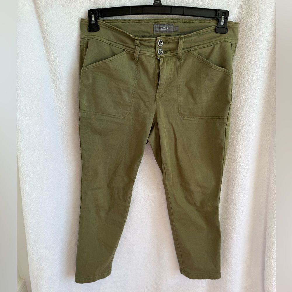 Torrid Olive Green Twill Pants